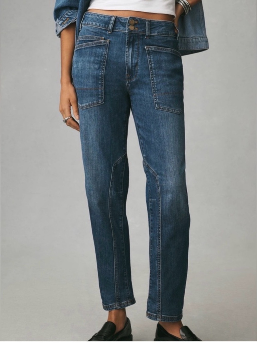 Anthropology Pilcro The wanderer mid rise relaxed jeans